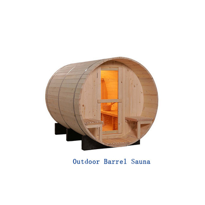Bain de vapeur extérieur brûlant de sauna de baril en bois de pin de ménage de Smartmak