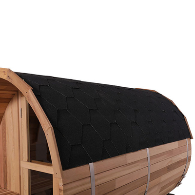 Solide de PreBuild Cedar Wood Barrel Sauna Steam rouge avec le fourneau 4.5KW électrique