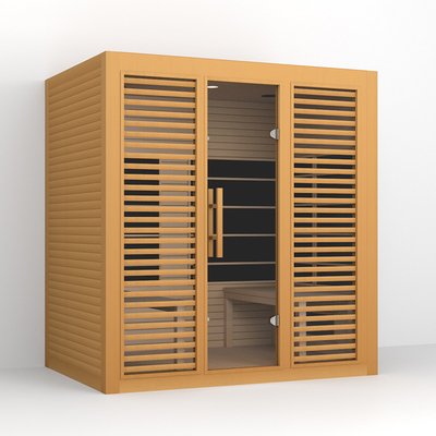 perte de poids infrarouge lointaine de sauna de personne en bois 4 de la cigûe 2700W