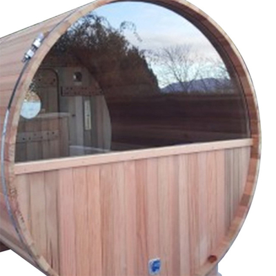 Personne de RoHS 8 autour de sauna extérieur Cedar Barrel Sauna Wood Stove rouge