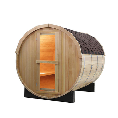 Sauna sec humide de baril de whiskey de pruche de 2 personnes avec la salle de vapeur de fenêtre