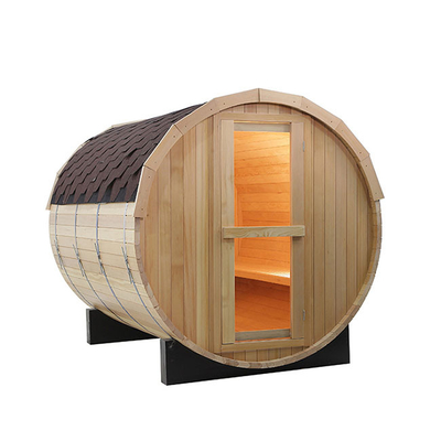 Sauna sec humide de baril de whiskey de pruche de 2 personnes avec la salle de vapeur de fenêtre