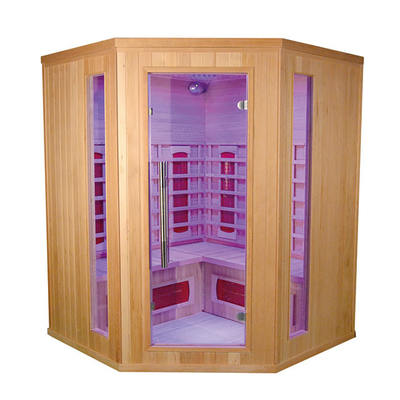 Sauna Cedar Wood Custom Home Sauna rouge de coin de personne du ménage 3