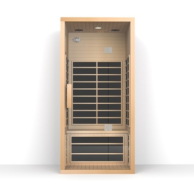 sauna infrarouge rouge de 1350W Cedar Sauna Room Indoor Far pour le célibataire