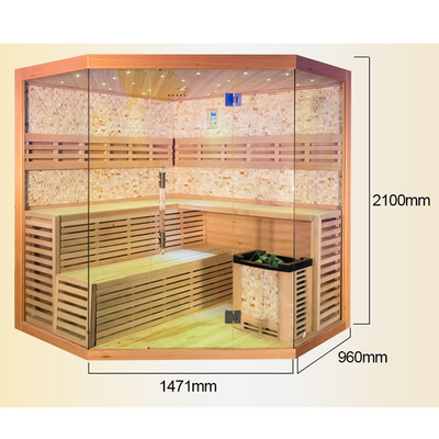 Cèdre rouge de vapeur de maison de pièce d'intérieur de sauna pour le blanchiment de Detox et de peau