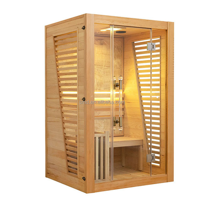 OEM pour deux personnes humide de sauna et de bain de vapeur de cigûe extérieure traditionnelle