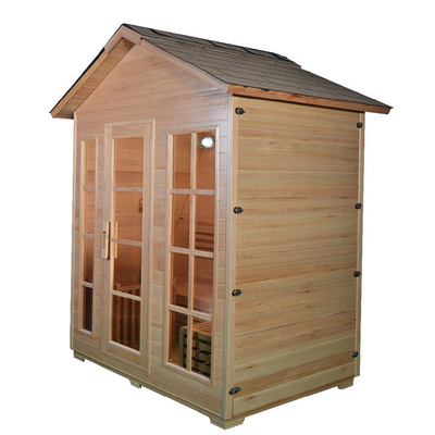 Pièce sèche extérieure de sauna de vapeur traditionnelle en bois d'ODM pour la personne 6