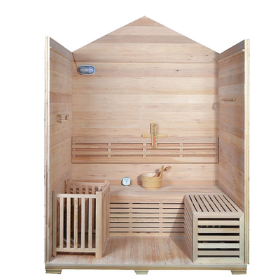 6kw imperméabilisent la pièce extérieure pour deux personnes de sauna de vapeur pour l'arrière-cour à la maison