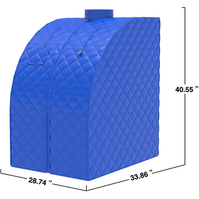 1050W pliant le sauna portatif de vapeur de Smartmak avec le massage de pied