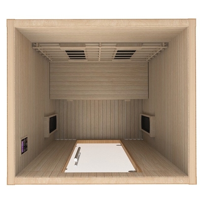 Pièce électrique rouge de sauna de Cedar Wooden Pure Infrared Home pour la forme physique de corps