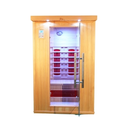 Pièce électrique rouge de sauna de Cedar Wooden Pure Infrared Home pour la forme physique de corps
