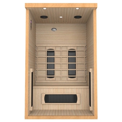 Pièce électrique rouge de sauna de Cedar Wooden Pure Infrared Home pour la forme physique de corps