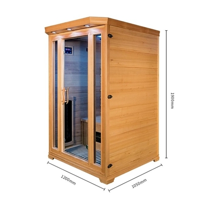 Pièce infrarouge de sauna de personne à la maison faite sur commande de la cigûe 2 avec l'oxygène Ionizer