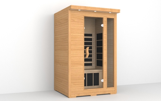 Sauna infrarouge de pleine personne d'intérieur du spectre 2 avec la fenêtre de ventilation
