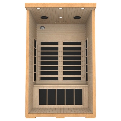 Sauna infrarouge de personne rouge canadienne à la maison de Cedar Wood 2 pour sculpter de corps