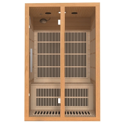 Sauna infrarouge de personne rouge canadienne à la maison de Cedar Wood 2 pour sculpter de corps