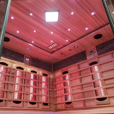 Personne humide du sauna 4 de maison de sauna de vapeur d'infrarouge de cigûe de Smartmak pour la désintoxication