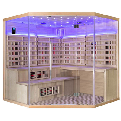 La personne 6 tiennent le sauna infrarouge 110V-240V de vapeur pour l'appartement