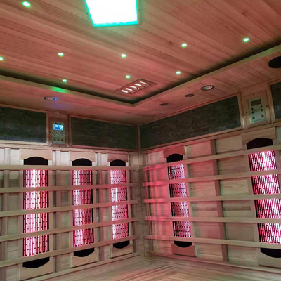 La personne 6 tiennent le sauna infrarouge 110V-240V de vapeur pour l'appartement