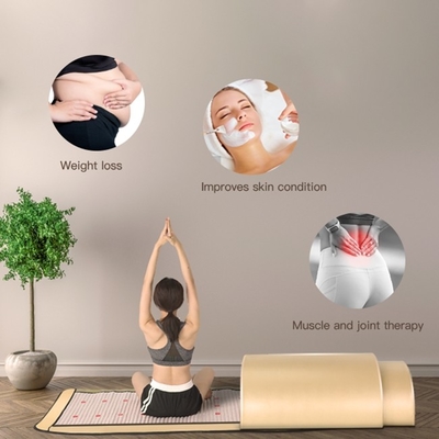 le Detox lointain de sauna de verrière infrarouge de physiothérapie du corps 1200W a sué couché