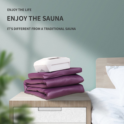 Couverture infrarouge lointaine pourpre de sauna d'Emf de 3 zones basse avec la lumière de photon
